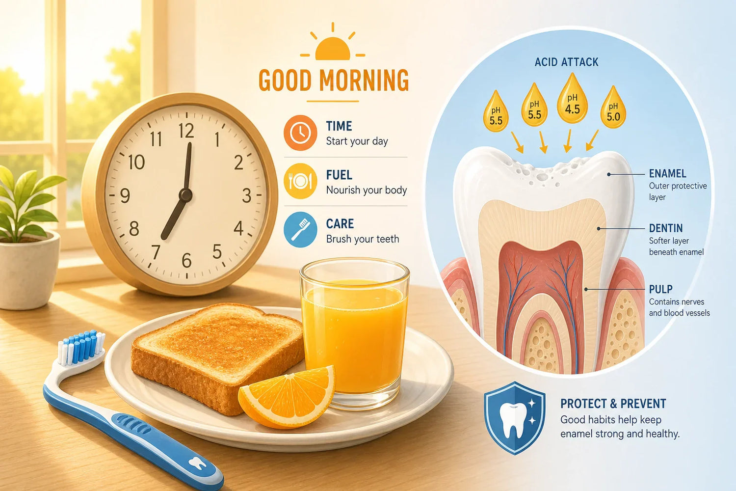 Should You Brush Your Teeth Before or After Breakfast?